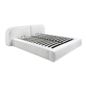 Cama arcón 180 x 200 cm - Terciopelo acanalado - Crema - LI…