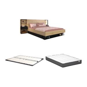 Cama con mesas de noche y compartimentos 160 x 200 cm - Col…