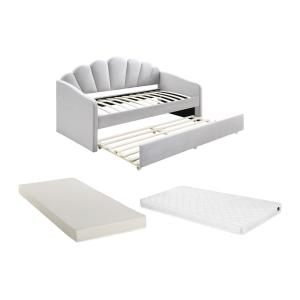 Cama nido con forma de concha 2 x 90 x 190 cm - Terciopelo…