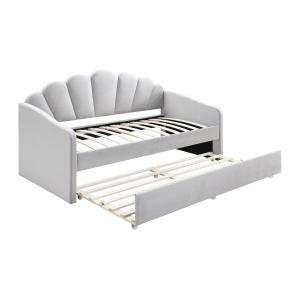 Cama nido con forma de concha 2 x 90 x 190 cm - Terciopelo…