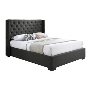 Cama con arcón de 180 x 200 cm con cabecero capitoné - Tela…