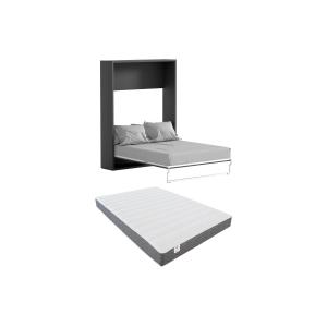 Cama abatible 160 x 200 cm - Apertura vertical manual - Ant…