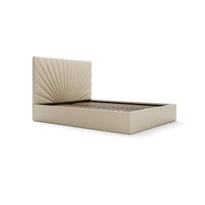 Canapé abatible 140 x 190 cm - Tela - Beige - RILIODA de Pa…