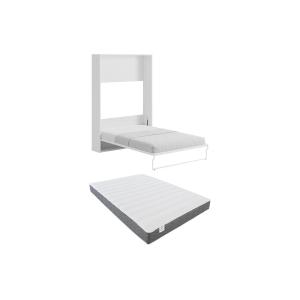 Cama abatible vertical 140 x 200 cm - Apertura manual - Bla…