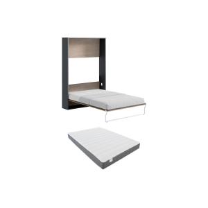 Cama abatible 140 x 200 cm - Apertura vertical manual - Col…
