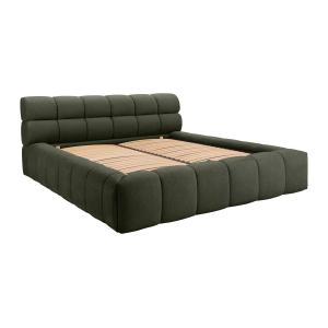 Canapé abatible 180 x 200 cm - Tela - Verde - FORVIK de Pas…