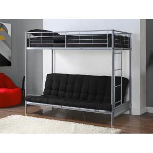 Cama alta 90 x 190 cm - Con banco convertible - metal - pla…