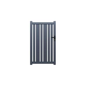 Portón batiente de aluminio Ancho 100 x Alt. 180 cm antraci…