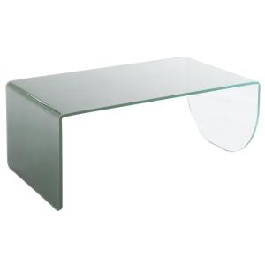 Mesa de centro de vidrio templado - Transparente y verde -…