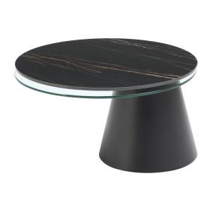 Mesa de centro con tableros giratorios de cerámica vidrio t…