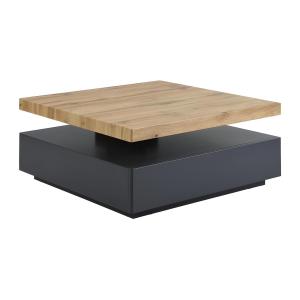 Mesa de centro KYRIA - 1 cajón y tablero pivotante - MDF -…