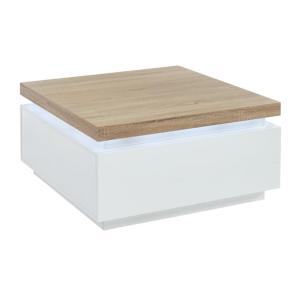 Mesa de centro HALO II - 2 cajones - MDF lacado - Con LEDs…