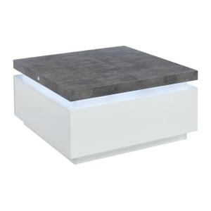 Mesa de centro HALO II - 2 cajones - MDF lacado - Con LEDs…