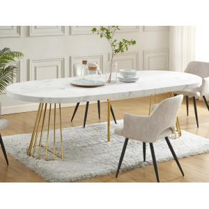 Mesa de comedor extensible de 2 a 12 comensales de MDF y ac…