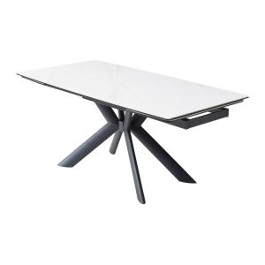 Mesa de comedor extensible de 6 a 10 personas en cerámica v…