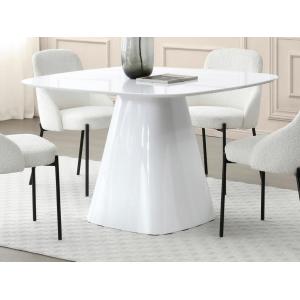 Mesa de comedor para 4 personas en MDF - Blanco lacado - BU…