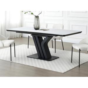 Mesa de comedor extensible para 6 a 8 personas de cerámica…