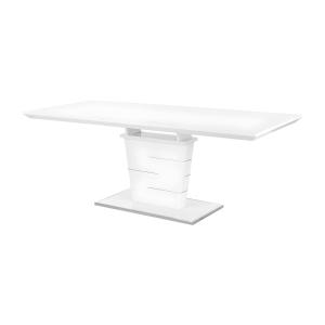 Mesa de comedor extensible AMELLE - 6 a 8 comensales - MDF…