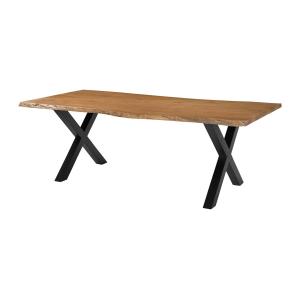 Mesa de comedor para 8 personas en madera de acacia y metal…