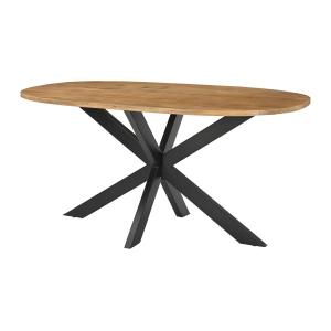 Mesa de comedor para 6 personas de madera de mango y metal…