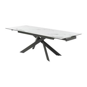 Mesa de comedor extensible 6 a 10 comensales de cerámica y…