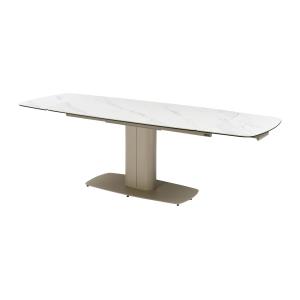 Mesa de comedor extensible 6 a 10 comensales de cerámica y…