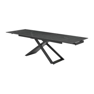 Mesa de comedor extensible 6 a 10 comensales de cerámica y…