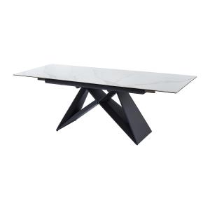 Mesa de comedor extensible LIBSY - 6 a 8 comensales - Cerám…