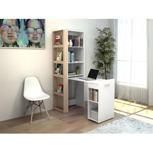 Mueble biblioteca modular - 10 estantes - Color: natural y…