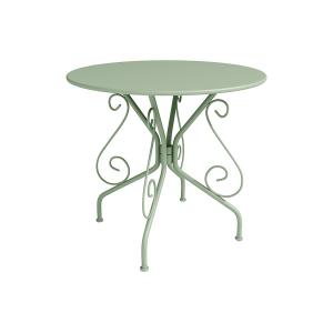 Mesa de jardín de metal tipo hierro forjado - verde almendr…