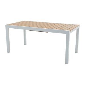 Mesa de comedor de jardín extensible de aluminio y poliwood…