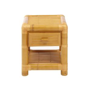 Mesa de noche MALINDI - 1 cajón - Bambú - Venta Unica