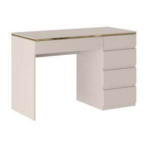 Escritorio - 5 cajones - Beige y dorado - VUKIA de Pascal M…