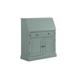 Escritorio de pino y MDF - Color: verde almendra - CLEORE