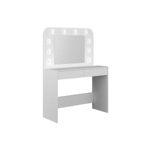 Tocador JOSEPHINE - Espejo con luces LED y compartimentos -…