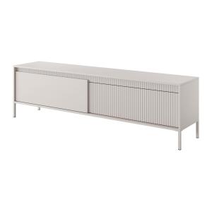 Mueble TV con 2 puertas en MDF - Beige - NURSEMA