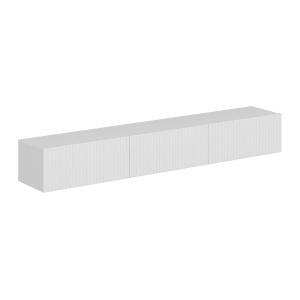 Mueble de TV flotante con 3 puertas - Blanco - DANTAY de Pa…