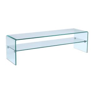 Mueble TV STILEOS - 1 hueco - Cristal templado