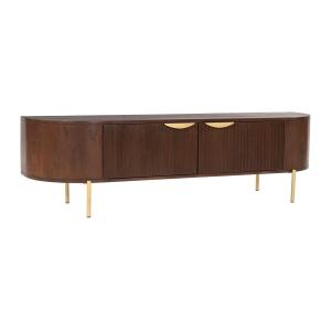 Mueble TV con 2 puertas de madera de mango y metal - Natura…
