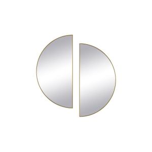 Juego de 2 espejos semicirculares design de metal - Ancho 5…