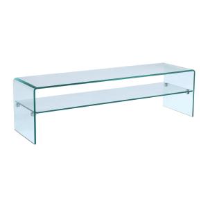 Mueble TV STILEOS - 1 hueco - Cristal templado