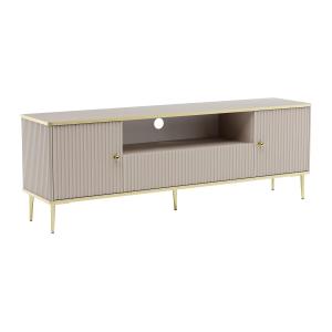 Mueble de TV con 2 puertas 1 cajón y 1 estante de MDF y ace…