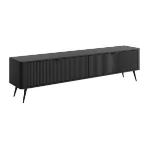 Mueble TV con 2 puertas de MDF - Negro - ELONARIA de Pascal…