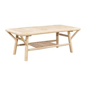 Mesa de jardín rectangular de teca L.120 cm - Natural claro…