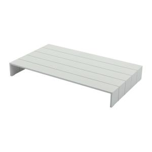 Mesa de centro para jardín de aluminio - Blanco - LIVAI de…