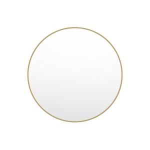 Gran espejo redondo de pared de metal - D. 150 cm - Dorado…