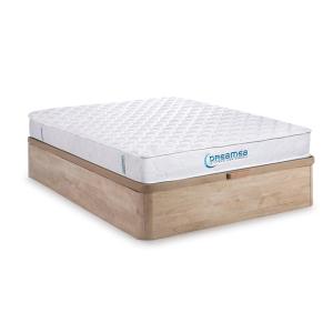 Cama 160 x 200 cm - somier arcón natural claro   colchón de…