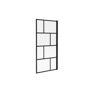 Mampara para bañera pivotante estilo industrial - 80x140 cm…
