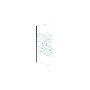 Mampara de ducha italiana con luces LED TECLA - 120 x 200 cm