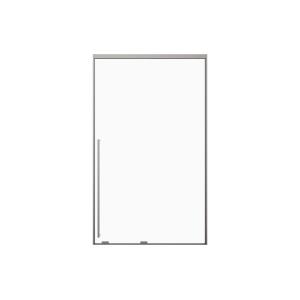 Puerta de ducha corredera - 120 x 200 cm - Color gris metal…